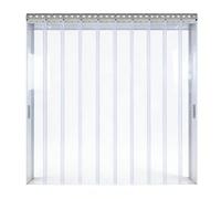 ZXCVBNAS Cintre de Montage Universel, Porte en Bande de Plastique | Porte en bande de vinyle transparent flexible de qualité supérieure, for entrepôts, congélateurs