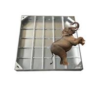 ZXCVBNAS Couvercle de Fosse septique Robuste,Cache-Canal carré Invisible，Couvercle de Regard et Cadre, Couvercle de Bassin d'égout ouvrant,pour Grilles d'égout Caniveaux(5cm,90 * 90cm/35.4 * 35.4in)