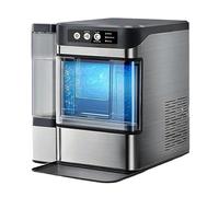 ZXCVBNMQ Machine à glaçons Nugget avec réservoir, Machine à glaçons de comptoir de Grande capacité, autonettoyante, opération en Un clic pour la Cuisine