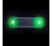 ZXCVWWE 5colors Voiture Solaire LED Avertissement Lumière Nuit Ride Pour Moto Véhicule Électrique Avertissement Lumière arrière Queue T7W3 Stroboscope