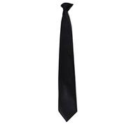 ZXCVWWE Cravate de cou pré-nouée en Imitation soie, uniforme de couleur noire, pour la sécurité de la Police, hommes cravate paresseuse, 45-51cm mariage, femmes, boucle, et F2T5