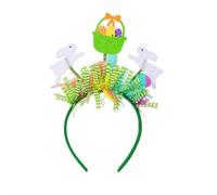 ZXCVWWE Serre-tête oreilles de lapin pour femme adulte oreilles de lapin Happy Easter Accessoires pour cheveux de printemps vacances
