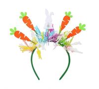 ZXCVWWE Serre-tête oreilles de lapin pour femme adulte oreilles de lapin Happy Easter Accessoires pour cheveux de printemps vacances