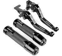 ZXCY 1 Paire Moto Frein Embrayage Réservoir Leviers Kit, pour Suzuki GSF 600 S Bandit 1995-1999 Maître-Cylindre Réglable Pliable Aluminium CNC Accessoires avec Logo