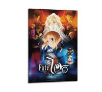 ZXCYGSAM Poster de dessin animé Fate Stay Night - Impression sur toile - Décoration murale moderne pour chambre à coucher - 40 x 60 cm