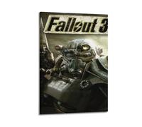 ZXCYGSAM Poster de jeu Fallout 3 Game Poster4 - Impression sur toile - Décoration murale moderne pour chambre à coucher - 20 x 30 cm