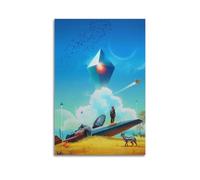 ZXCYGSAM Poster No Man's Sky Art17 - Impression sur toile - Décoration murale moderne pour chambre à coucher - 40 x 60 cm