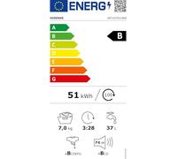 Hisense WF1G7021BW - Machine à laver - largeur : 59.5 cm - profondeur : 46.5 cm - hauteur : 84.5 cm - chargement frontal - 43 litres - 7 kg - 1200 tours/min - blanc Blanc