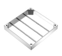 ZXDRYBHD Couvercle de fosse septique en acier inoxydable invisible avec dos nervuré renforcé pour trottoir, cour, villas, parc (100 x 100 cm)