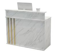 ZXDRYBHD Petit Comptoir Accueil Moderne avec Comptoir, Bureau Réception Commercial avec Grand Espace Rangement pour Magasin Bureau(Multi-Colored,27.5in/70cm)