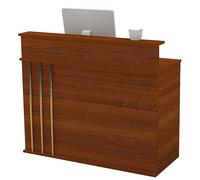 ZXDRYBHD Petit Comptoir Accueil Moderne avec Comptoir, Bureau Réception Commercial avec Grand Espace Rangement pour Magasin Bureau(Red,23.6in/60cm)