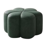 ZXDRYBHD Petit Repose-Pieds, Pouf Léger avec Mousse Haute Densité à Rebond et Revêtement en Tissu Technique, pour Salon et Chambre(Green,Small)