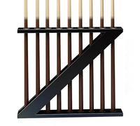 ZXDRYBHD Porte-Queue de Billard Mural Métallique, Support en fer pour 6 Queues, Anneaux Antidérapants, pour Salle de Jeux ou Club(Black)