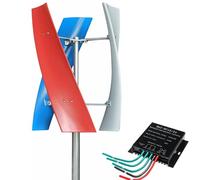 ZXDTVFGN Générateur Éolien 3000w/5000w, Kit d' Éolienneverticale à 3 Pales à Aimant Permanent 12v/24v/48v pour Systèmes Hybrides Éolien - Solaire, Haute Efficacité et Grande Durabilité