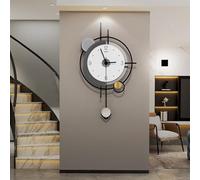 ZXDTVFGN Grande Horloge Murale à Pendule Silencieux - Style Vintage pour Salon, Cuisine, Bureau, Chambre