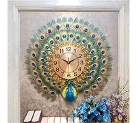 ZXDTVFGN Horloge Murale Paon - Décoration Artistique Originale et Personnalisée pour Le Salon ou la Chambre