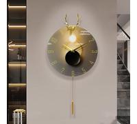 ZXDTVFGN Horloge Murale Silencieuse à Pendule, Grande Horloge Décorative pour Chambre, Design Moderne sans Tic - Tac
