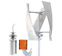 ZXDTVFGN Kit Générateur Éolienvertical 1000w - Système Éolien PMA 12v/24v/48v avec 3 Pales et Contrôleur pour des Solutions Énergétiques Domestiques Durables
