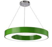 ZXDTVFGN Lustre Circulaire Creux à LED de 60 cm, éclairage décoratif pour Enfants, éclairage Vert, idéal pour Le Plafond des salles de Classe, lumière Naturelle 4 000 K