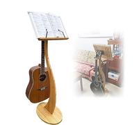 ZXDTVFGN Pupitre en Bois pour Partitions, Support Professionnel pour Livres de Musique, Bambou Naturel, Démontable, Pupitre de Bureau, pour Chefs D' Orchestre, Scène, Théâtre, Conférences