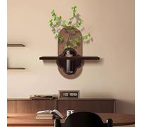 ZXDTVFGN Sculpture Murale 3D avec Plantes Artificielles et Vase en Verre pour la Décoration du Salon, de la Chambre ou de L ' Entrée