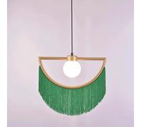 ZXDTVFGN Suspension à Pompon E27 1- Métal Verre Suspension Lumière Luxe Simple Salon Chambre Princesse Décoration Plafond