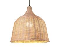 ZXDTVFGN Suspension E27, Abat-Jour tissé à la Main, Style rétro, avec Cordon réglable, Style sud-est Asiatique, luminaire décoratif d'intérieur, idéal pour Un Restaurant ou Un coul