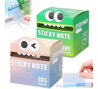 ZXDZSW Bloc-Notes Pastel à déplier, 105 Feuilles/Rouleau, Motif Monstre, Notes Autocollantes Amusantes, Petite liste de Choses à Faire, Fournitures Scolaires et de Bureau.(2 Pcs Mix5)