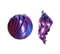 ZXDZSW Boule de Slime hypnotique en Impression 3D, Jouet Anti-Stress, Boule rotative for Bureau, détente, Maison, école, Voyage, anxiété(Purple)