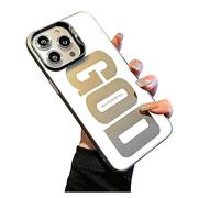 ZXDZSW Dieu a Un Plan for Vous Coque de téléphone inspirante for iPhone, téléphone arrière Rigide résistant aux Chocs, Coque en Silicone Souple Antichoc(B,for 17 Pro)