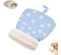ZXDZSW Nid Douillet for Animaux de Compagnie, Niche Chaude et Moelleuse, Niche Semi-fermée et Auto-chauffante for Chats et Petits Chiens(Blue Cat,18 * 22inch)