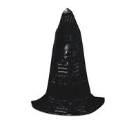 ZXERTG Cape à capuche gothique avec imprimé tête de mort pour costumes d'Halloween, parfaite pour magicien, vampire, faucheuse et cosplay