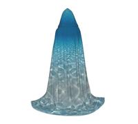 ZXERTG Cape à capuche Tranquil Water Print pour costumes d'Halloween, parfaite pour magicien, vampire, faucheuse et cosplay