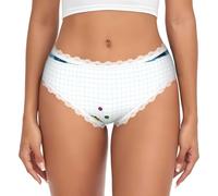ZXERTG Schoolkid Print Culotte taille basse en dentelle pour femme | Choix parfait pour le travail, l'entraînement ou les loisirs du w nd