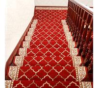 ZXFDM Marches d'escalier de Tapis d'intérieur Floral Bullnose, Tapis d'escalier en Bois de marbre Auto-adhésif Jacquard Traditionnel Royal Tapis de Marche décor d'escalier de Tapis, Ensemble de 1