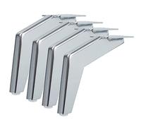 ZXFDM Pieds de Meubles en métal de 6 Pouces, Pieds d'armoire de Bricolage, Pieds de canapé Robustes, pour bibliothèque ottomane de Coiffeuse de Placard de canapé, 4 pièces, 800 LB (Color : A)