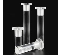 ZXFDMSWJ Lot de 4 Pieds de Meuble en Acrylique, Pieds de Meuble Modernes et Robustes en Cristal Transparent, pour Table Basse, canapé, Banc, Meuble TV, Chaise, Commode (H : 8 cm)