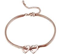 Zxfdsfdbnm à Bijoux en Forme de cœur, chaîne réglable en Acier Inoxydable, Accessoire de Poignet Simple pour Les Tenues Quotidiennes et Les fêtes, breloque d ' Amour, Bijoux de Poignet, Familial,