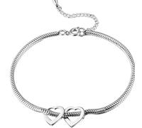 Zxfdsfdbnm à Bijoux en Forme de cœur, chaîne réglable en Acier Inoxydable, Accessoire de Poignet Simple pour Les Tenues Quotidiennes et Les fêtes, breloque d ' Amour, Bijoux de Poignet, Familial,