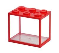 Zxfdsfdbnm Aquarium empilable pratique à 6 trous, haute transparence, convient pour une utilisation de bureau, parfait pour les aquariums Bettas Fish Betta