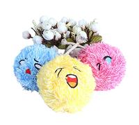 Zxfdsfdbnm Balles en peluche pour l'entraînement et le jeu de chat - Pompons fournitures pour animaux de compagnie pour chats - Balles colorées - Jouet pour chat - Pompons de 10 à 2 cm de diamètre