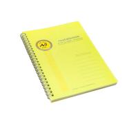 Zxfdsfdbnm Bloc-notes à double spirale avec couverture étanche 100 pages papier ligné pour prise de notes quotidienne en polypropylène