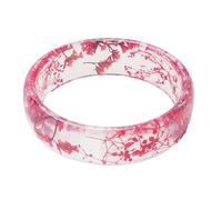 Zxfdsfdbnm Bracelet élégant en résine florale légère et tendance avec fleurs séchées pour un usage quotidien, One Size, Comme décrit
