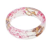 Zxfdsfdbnm Bracelet élégant en résine florale légère et tendance avec fleurs séchées pour un usage quotidien, One Size, Comme décrit