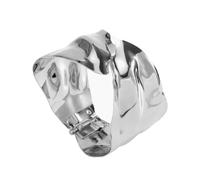 Zxfdsfdbnm Bracelets modernes punk en métal géométrique bras large bijoux texture métal cadeau pour femmes et filles