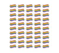 Zxfdsfdbnm Breloque en alliage arc-en-ciel avec double trou de connexion pour la fabrication de bijoux et porte-clés coloré, 1pc, Comme décrit, Comme décrit.