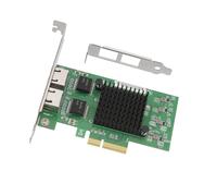 Zxfdsfdbnm Carte d'extension Ethernet PCIE 2,5 Gbit/s avec double port RJ45 10/100/1000 Mbps, adaptateur Ethernet pour serveur de bureau, carte de jeu à faible latence
