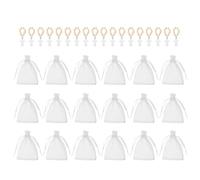 Zxfdsfdbnm Chapelet de prière catholique en bois 18 pièces avec pendentifs en forme de croix avec sac en maille pour première communion baptême