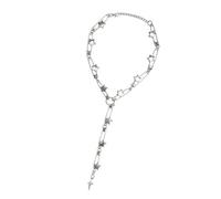 Zxfdsfdbnm Collier avec pendentif épine/étoile - Longueur réglable - Pour une tenue élégante et une fête
