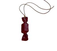 Zxfdsfdbnm Collier avec pendentif unique en résine colorée et corde cirée, parfait pour une tenue décontractée, un rendez-vous galant, une fête, une femme, Moyen, Comme décrit, Comme décrit.